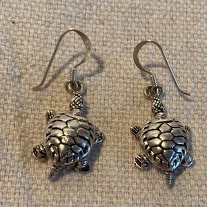 Sterling Turtle Earrings